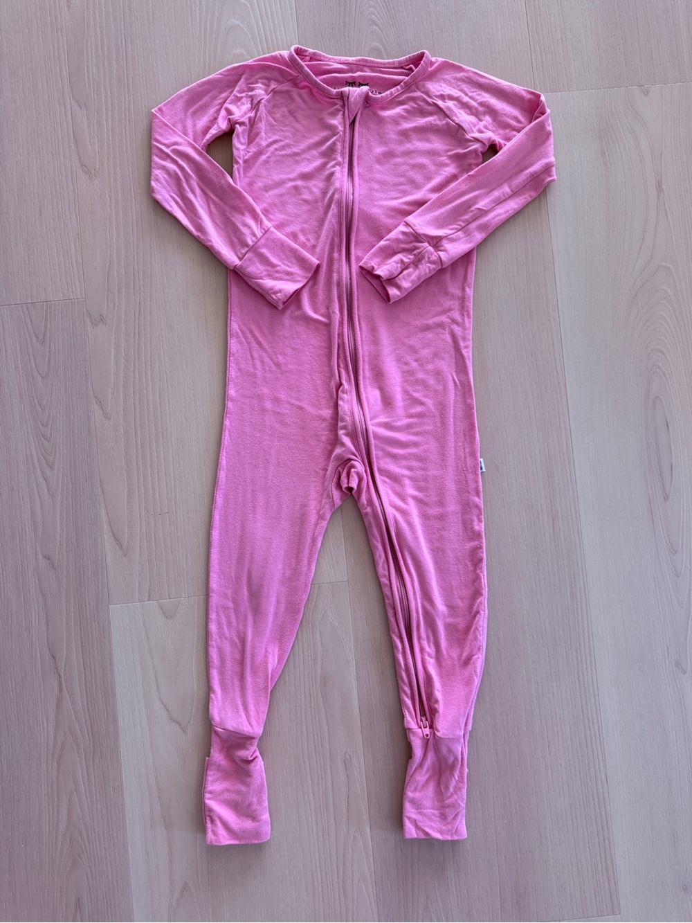 Little Sleepies Bamboo Pink Zippered Footie One-Piece